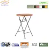 80cm HDPE blow mold wood style patio bistro table, high round bar table,french bistro table
