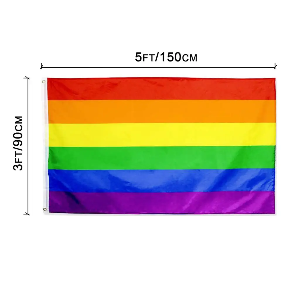 Customize Logo 3x5 Polyester Gay Pride Flag Canada Leaf Maple Bisexual Banner Wholesale 3812