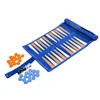 portable best quality leather travel roll up chess and backgammon board for sale