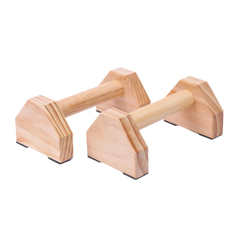 Non-Slip Base Handstand Bars for Exercise Home Workout FekCits Push Up Bar Pushup Handles Stands for Men Women Strength Training 2PCS Wooden Parallettes Calisthenics Equipment 