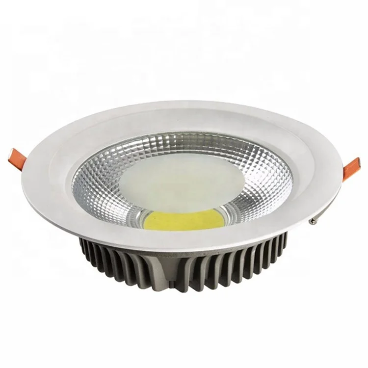 Hot sell Dimension 225*70mm  round COB aluminum  30W led down light ceiling lights in low price