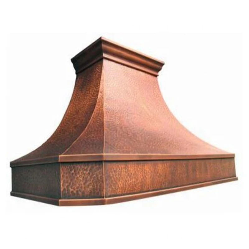 Copper Kitchen Hoods With Straps Wall Mounted Brass Range Hood