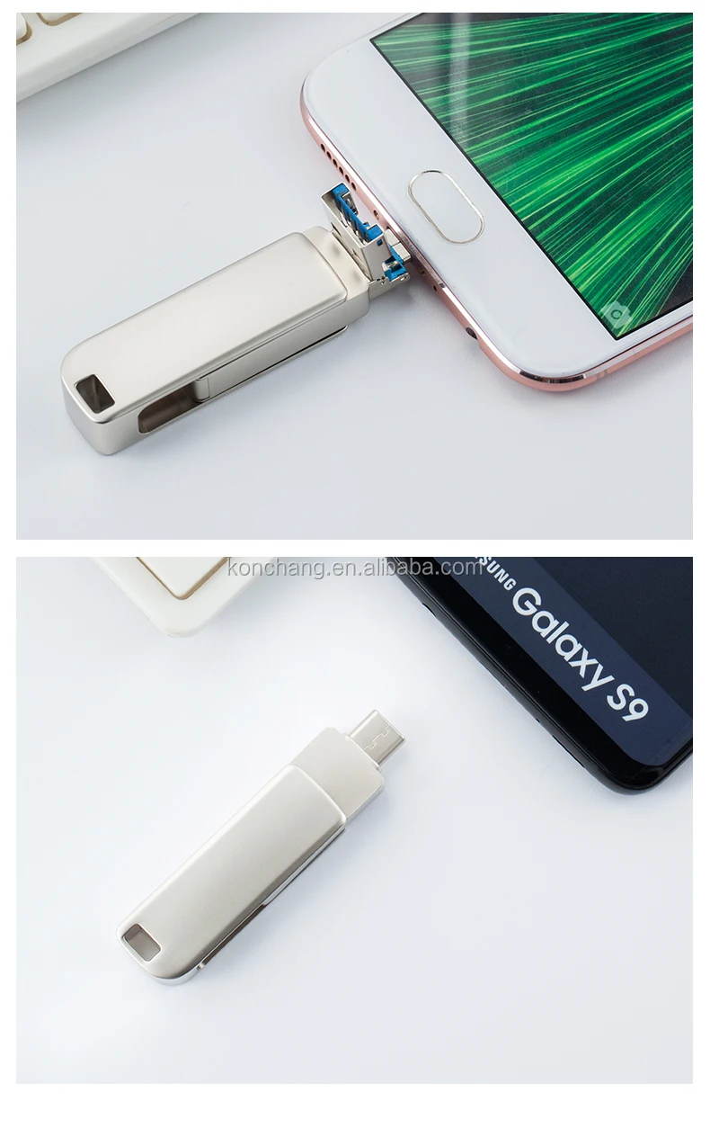 Bulk Wholesale 2 in 1 OTG TYPE C Thumb Drive High Speed 2.0 USB Memory Stick With Customized Logo High Speed 4gb 8gb 16gb 32gb - ANKUX.COM