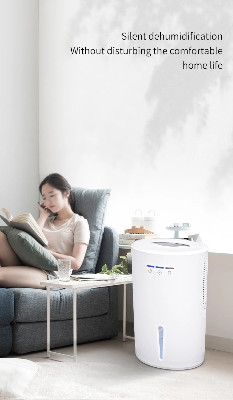 Portable Mini Air Purifier Air Conditioner Dehumidifier Home Quiet