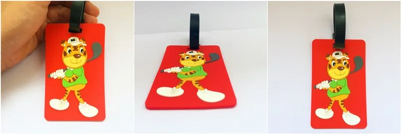 soft silicone luggage tags