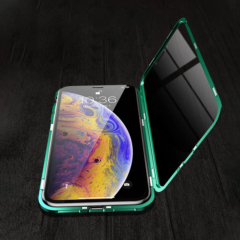 Ultra thin for iphone 11 tempered glass phone case,for iphone 11 plus case covers,mobile phone shell for iphone 11 magnetic case