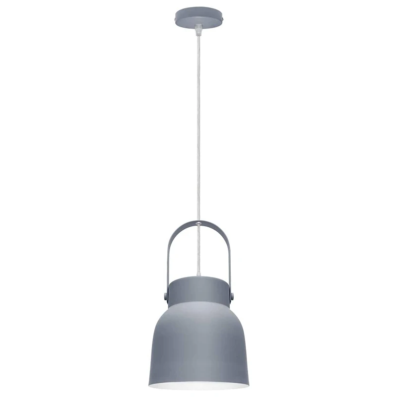 Hanging Pendant Light Retro Grey Ceiling Lamp shade Scone E27