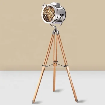 stainless steel tripod floor lamp
