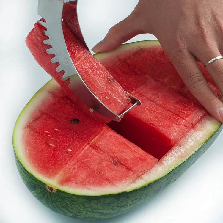 Details about / CUCHILLO CORTADOR SERVIDOR PARA SANDIA MELON CORTAR Y SERVIR FRUTA CORTADORA
