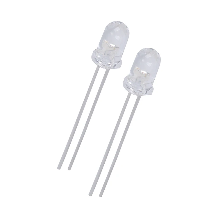 led diode component dip 5mm 24v led 5mm inside resistor 12V/24V white color