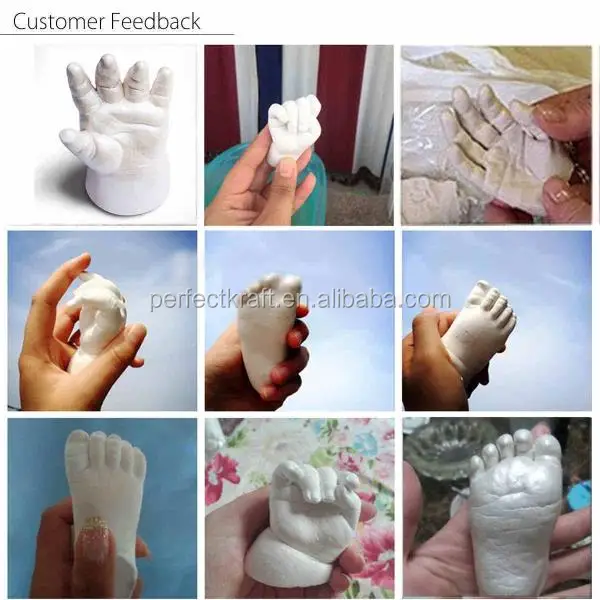 Infant Plaster Life Casting Kit refill Step 1 Molding Powder / Step 2