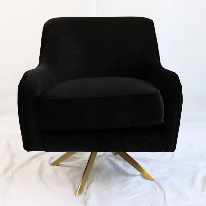 黑色城市旋转高级俱乐部扶手椅复古天鹅绒椅子与金色的腿 Buy 浴室转椅 古色古香的天鹅绒椅子 带平板手臂的椅子product On Alibaba Com