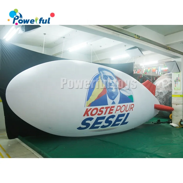 Ready to ship 8m inflatable helium blimp for advertising