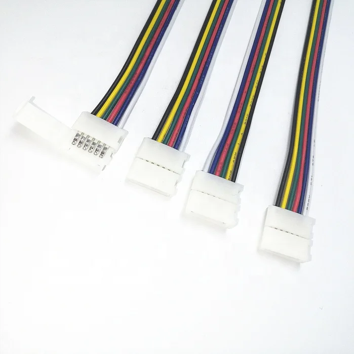 High Quality Free Soldering Rgbw 5 Pin Connector Wires For Led Color Strip Lighting