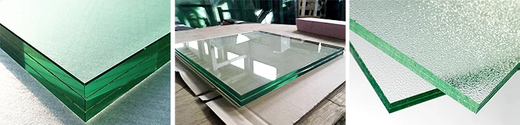 Customized Safety Tempered Laminated Glass PVB Interlayer For Glass Shower Door Windows Curtain Wall