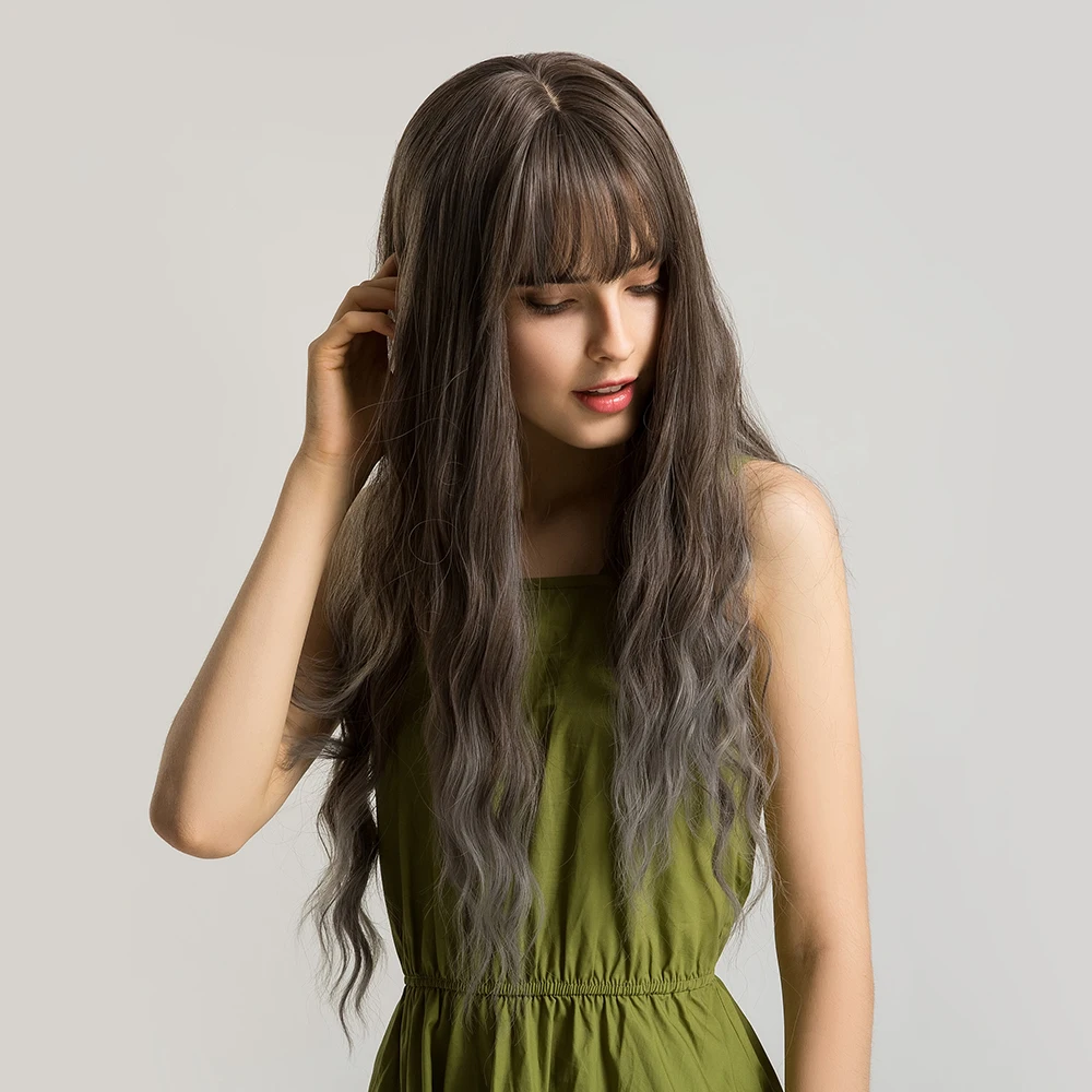 inteley 批发假发 ombre 合成头发假发