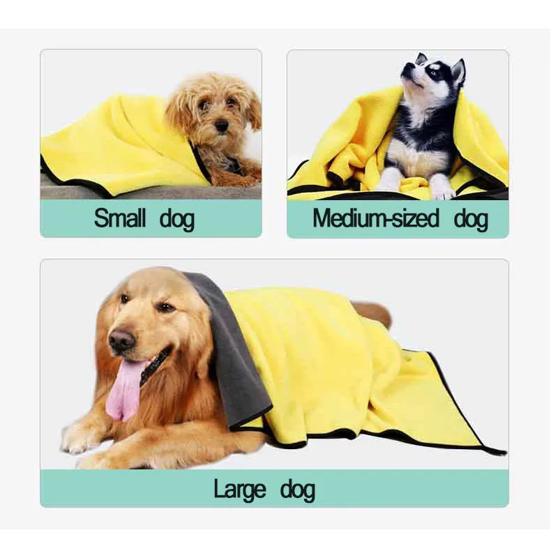 Pet Towel Bath Absorbent Towel Soft Lint-free Dogs Cats Bath Towels  Absorbent And Quick-drying Large Thicktowel Special Pet Towe - Buy Dog  Bathrobe Towel With Adjustable Strap Hood,Microfibre Fast Drying Super  Absorbent,Pet