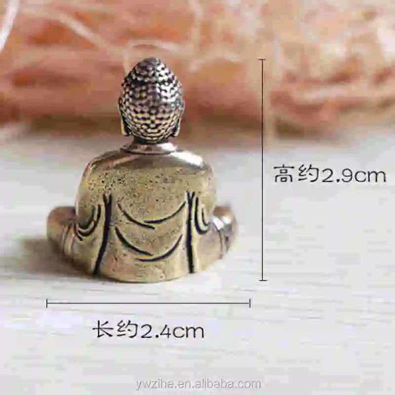 Chinese pure brass Sakyamuni Buddha small statue 