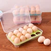 Wholesales Reusable Collapsible Retractable Large Capacity Refrigerator Plastic Storage Basket With Handle