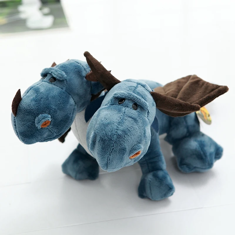 厘米双头动物毛绒公仔卡通动漫二头龙儿童孩子男孩礼物恐龙毛绒玩具