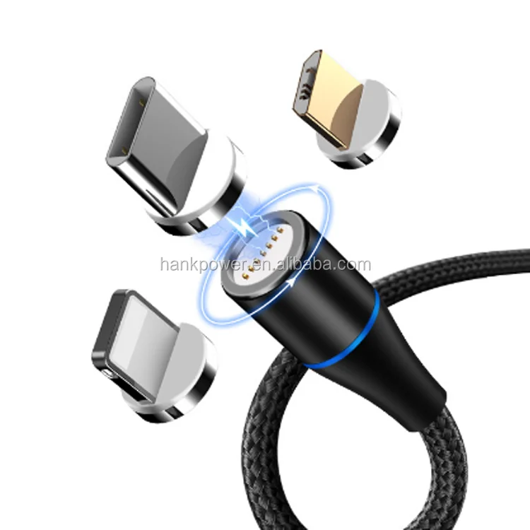 Free Shipping Mobile USB Data Cable 3A Strong Magnetic Fast Charging Data Sync Cable For IOS/Android/USB C - ANKUX.COM