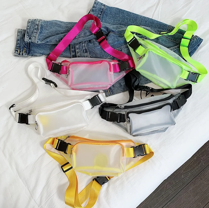 neon clear fanny pack