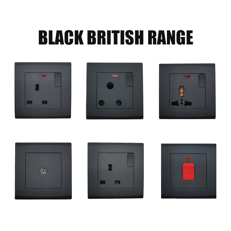 VNX Wall Switch 3gang 1/2way UK Standard Switch