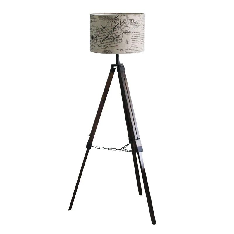 wholesale wrought Iron art modern Nordic home decoration lights lamp shade tripod LED floor lamp standing lamp