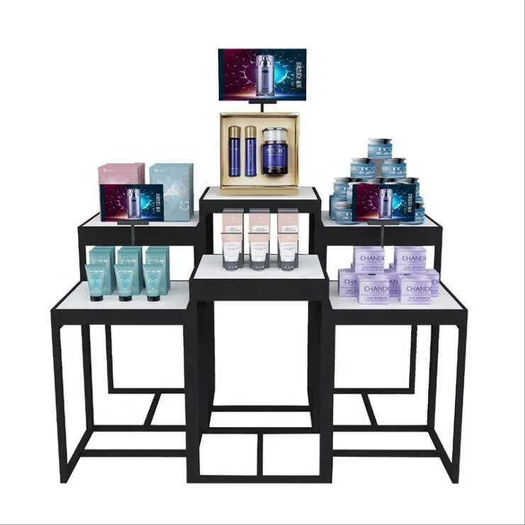 Makeup Cosmetic Store Product Shelf Display Stand Skin Care Gondola