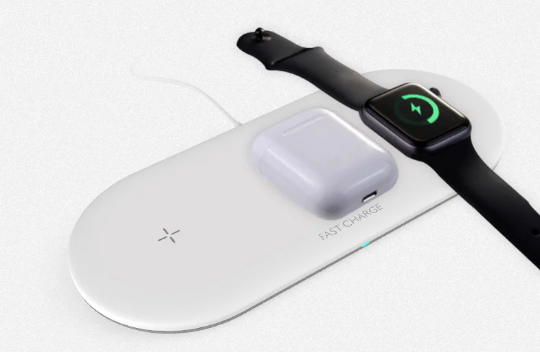 Almohadilla De Carga Inalámbrica 3 En 1 Compatible Con Apple Watch Series 5  4 3 2 1,Airpods Con Estuche De Carga - Buy Estación De Carga Inalámbrica  Rápida 3 En 1,Almohadilla De