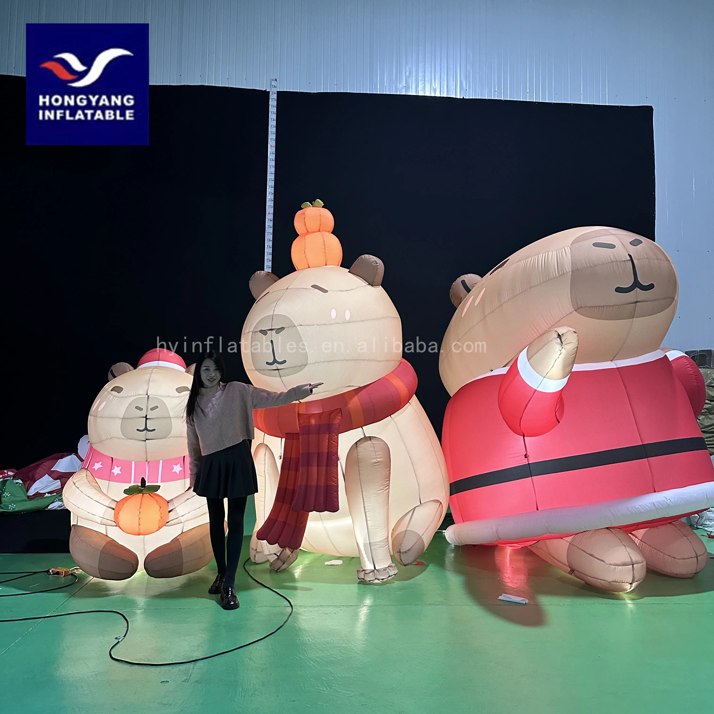 Animal Cute Capybara Cartoon Mascot Cartoon Model Inflatable Capybara ...