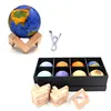 Rechargeable LED Moon Lamp 3D Print Touch Switch Eight Planets Ball Night Light For Children Gift