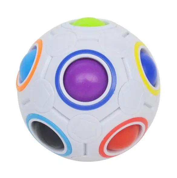 Cube Speed Rainbow Ball Magic Cube Fidget Toy Puzzle Magic Rainbow Ball ...