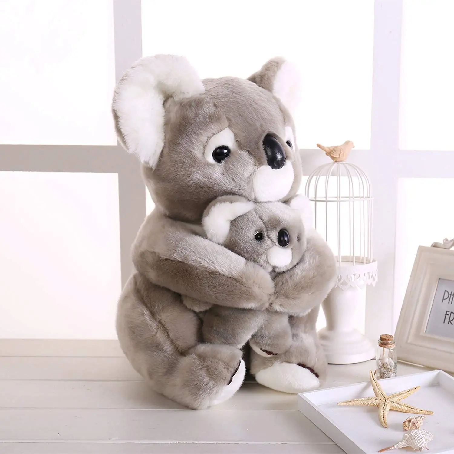 Customized 11.5" Stuffed Animal Dolls Mum Koala Hold Baby Koala Plush ...