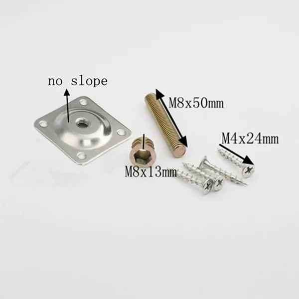 12 Degree Angled Leg Mounting Plates Furniture Mounting Fixing Plates
