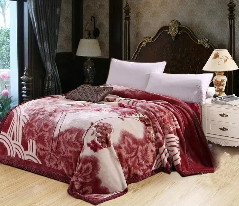 High Quality Cheap Price King Size Fleece Blanket Super King Size Thick