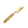 Factory Stove Heated Fine Wide Brass High Heat Press Comb, Salon Hair Straightener Pressing Hot Pure copper Comb