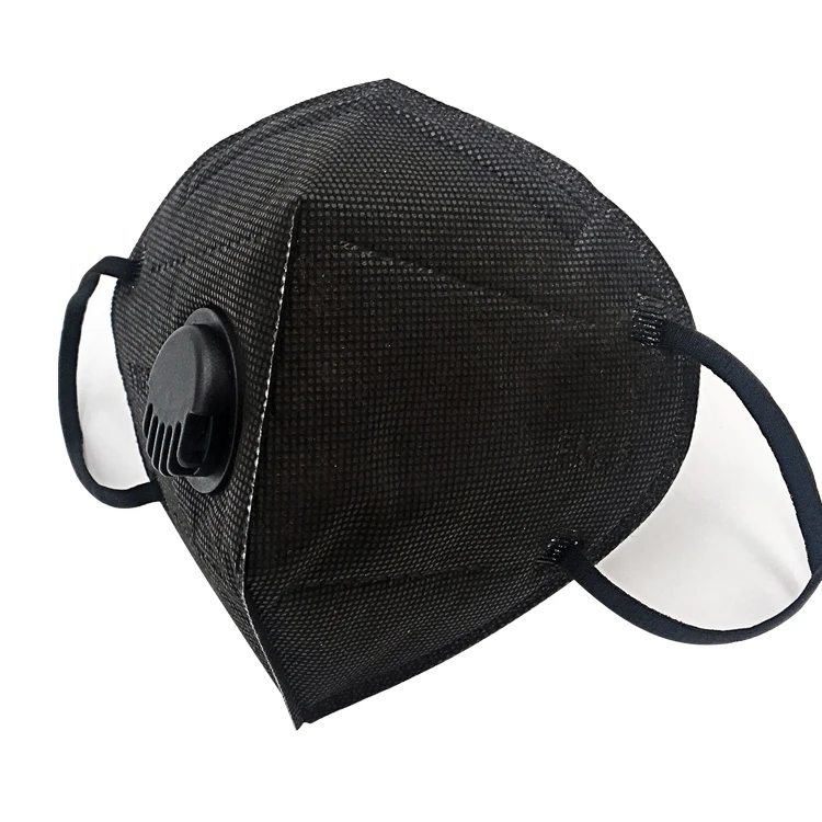 
Custom Pm2.5 Unisex Double Medium Dust Masks Mouth Nose black Facemask KN95 
