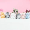 Pet shaped key chain with plastic lining material can sound key chain