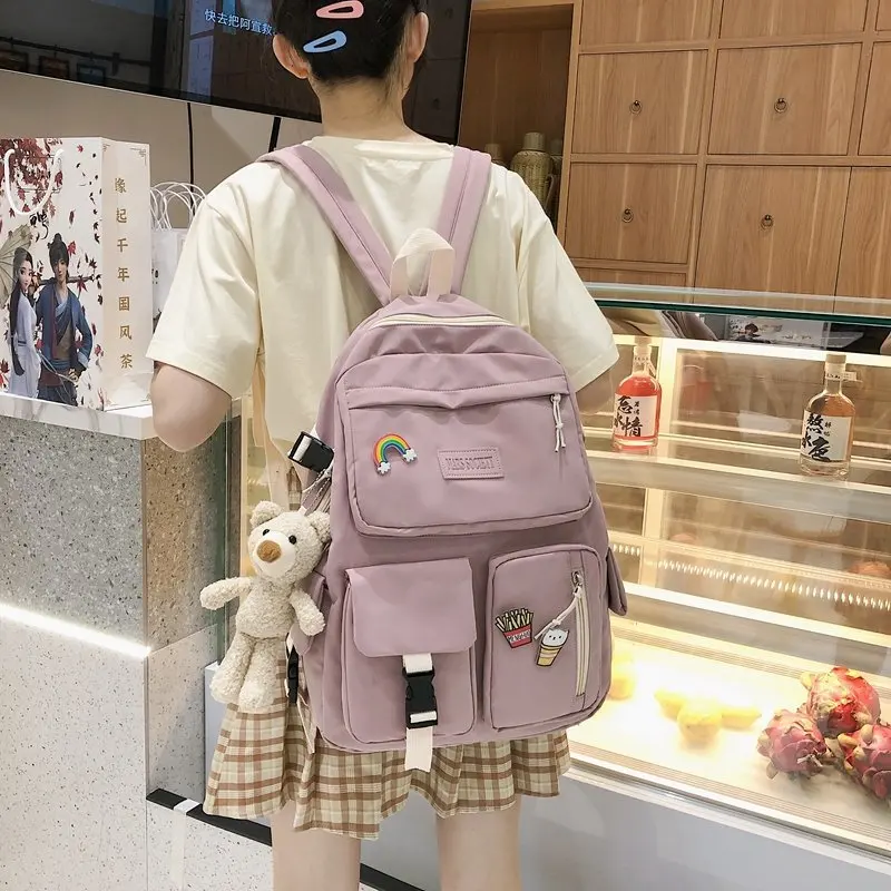 High School Bags Girls Backpack for Teenage Girls Multi 