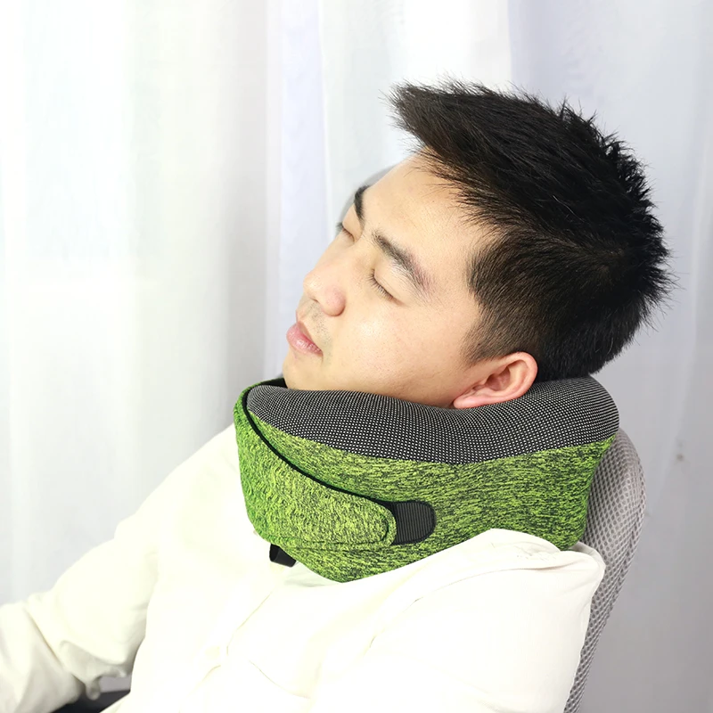 Unique 360 Head & Shoulder Support Airplane Neck Scarf Foam Neck Pillow