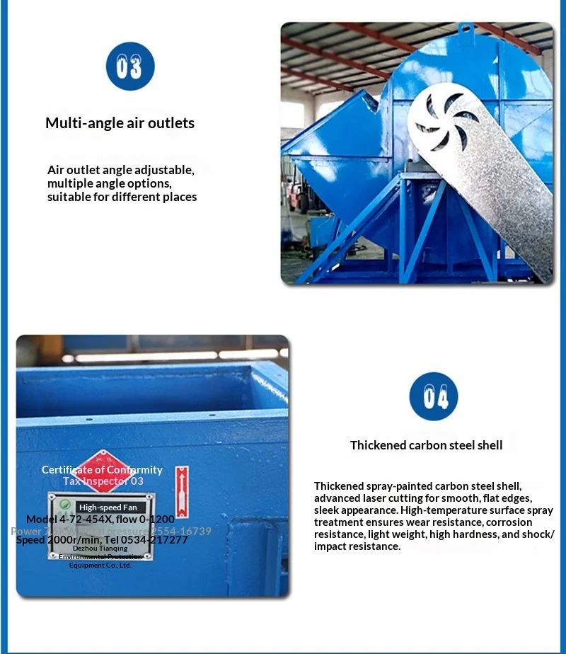 Centrifugal Fan, 4-72C, Steel, Stainless, 380V - detail 18