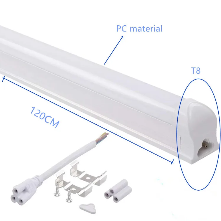 High Bright Integrated T8 18w smd2835 LED Tube