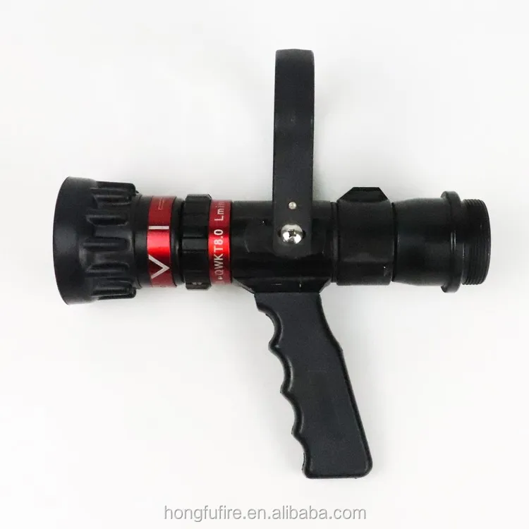 Pistol Grip Adjust Flow Fire Fighting Water Gun Fire Hose Nozzle For