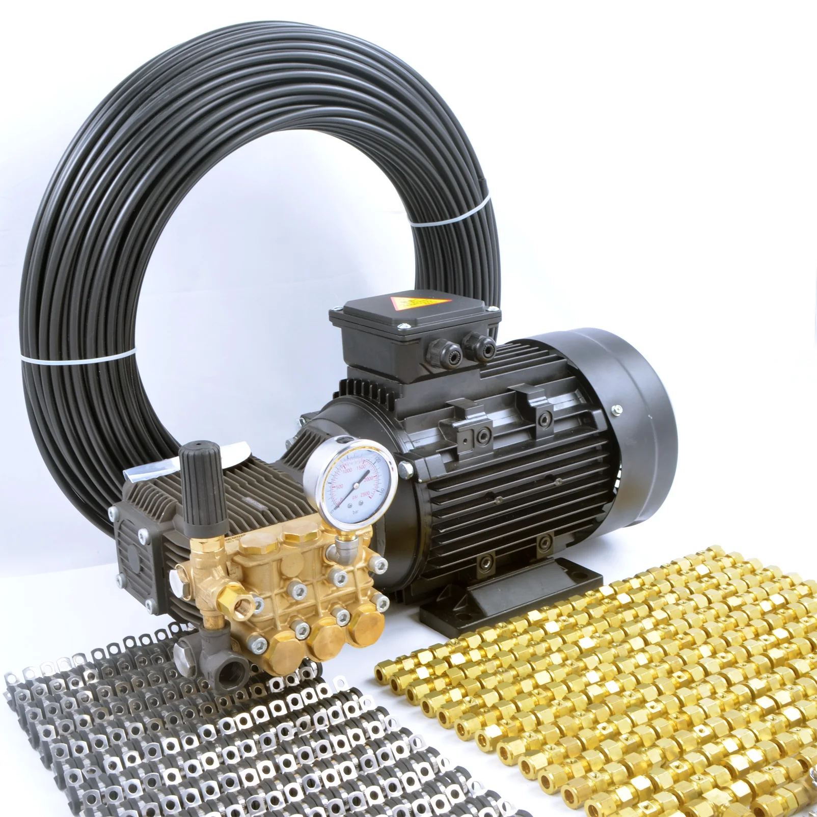 28l High Pressure Water Fine Fog Cooling Misting System For Warehouse Mushroom Garden Restaurant