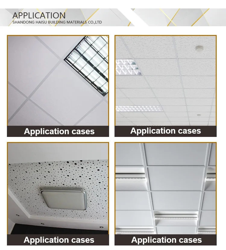 pvc laminated gypsum ceiling tiles