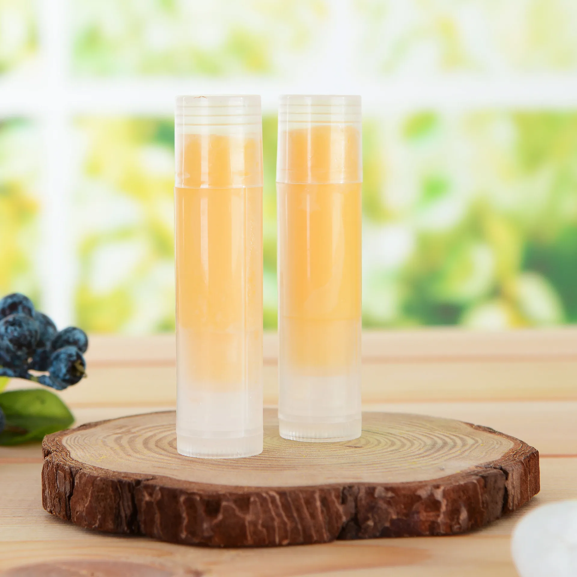 organic honey lip balm with peach flavour and fda passed lip