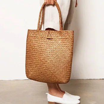 large wicker beach bag