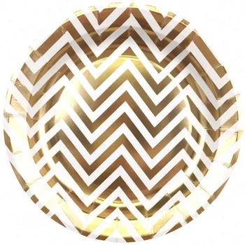 cheap gold paper plates