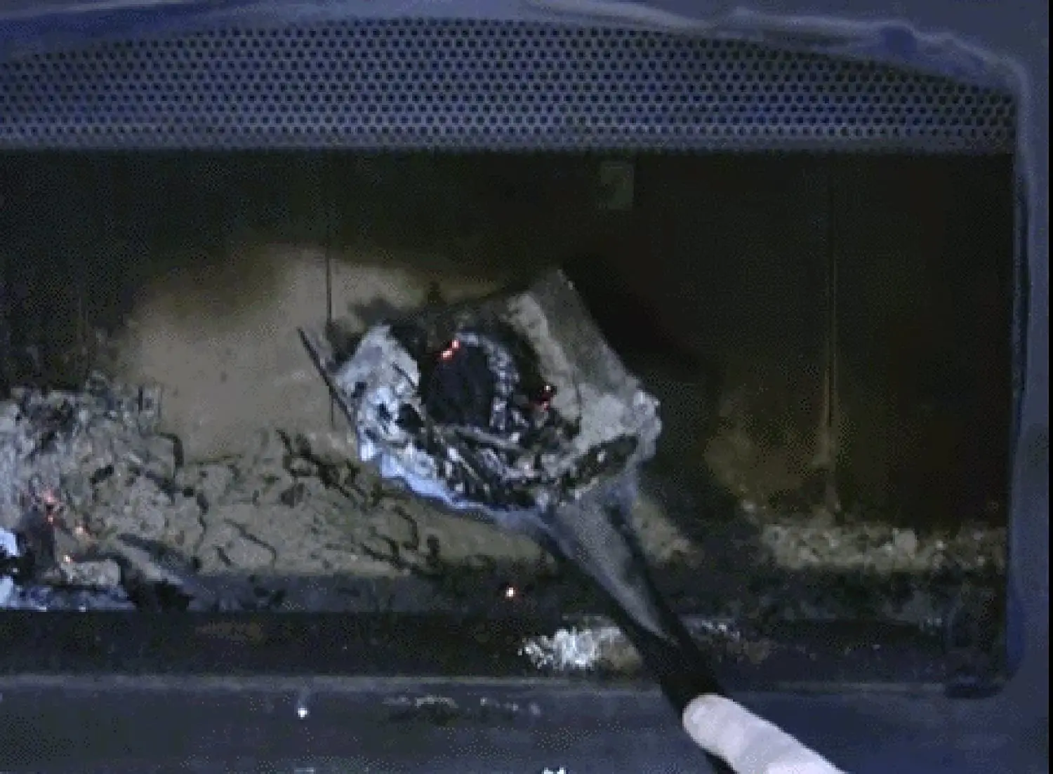 Coal / Ash Sifter Shovel Tool For Woodstove Or Fireplace,Ember Recovery